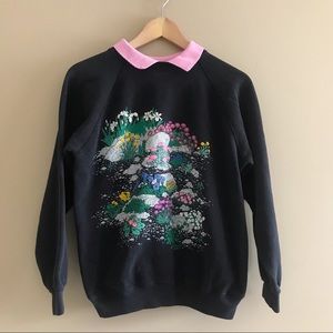 Vintage collared sweatshirt